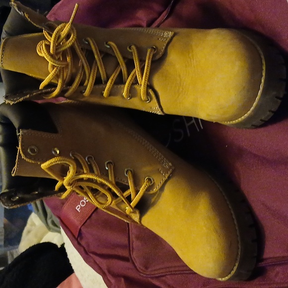 Women's Tan Lace-Up Ankle Boots Leather 8 Artisan Yessica - Picture 4 of 9